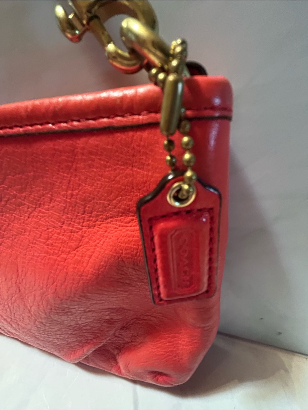 Coach Pink Leather Chain-Handle Shoulder Bag - Picture 3 of 3